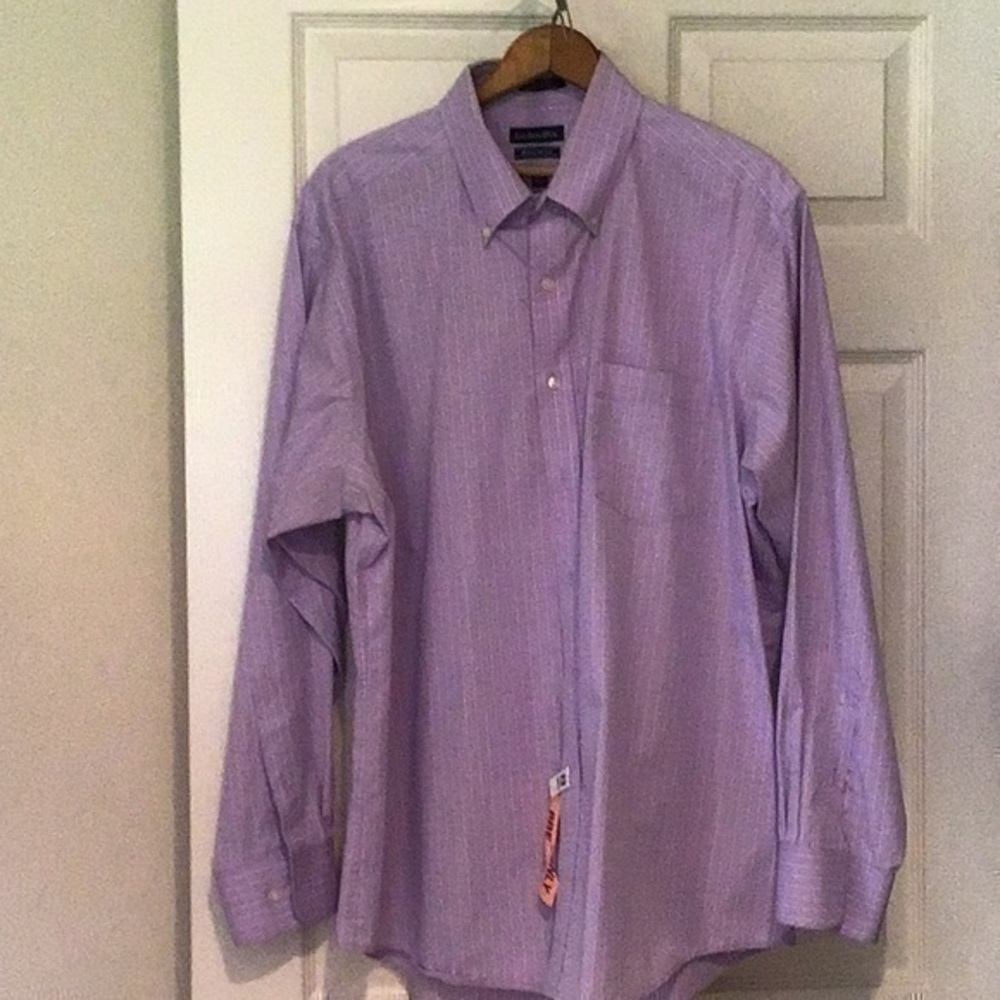 Bass buttoned down office men’s business casual shirt xlg